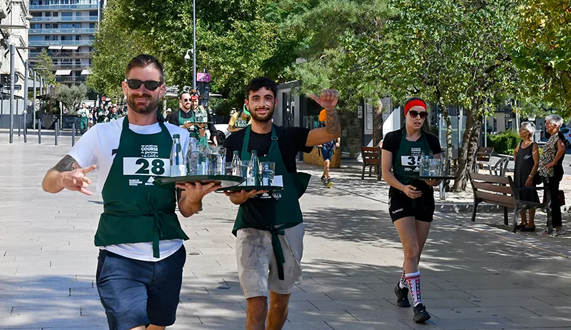 La course de garçons de café, Valence en Gastronomie Festival